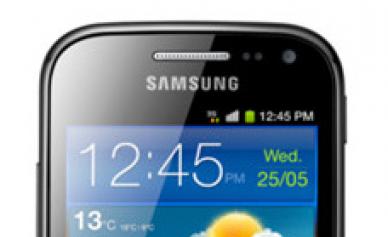 Սմարթֆոն Samsung GT I8160 Galaxy Ace II. ակնարկներ և բնութագրեր